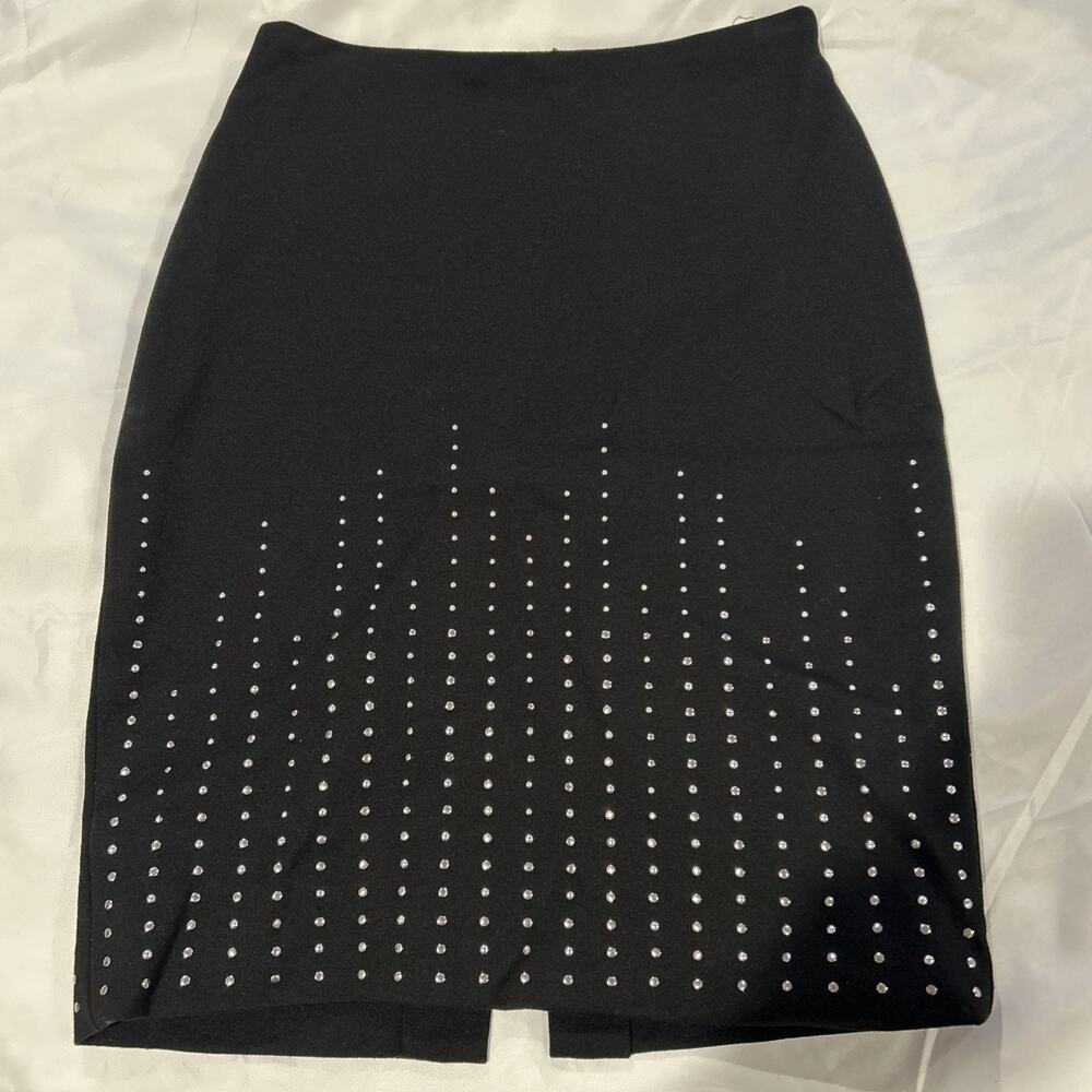 WHITE HOUSE BLACK MARKET EMBELLISHED PENCIL SKIRT SIZE 00
